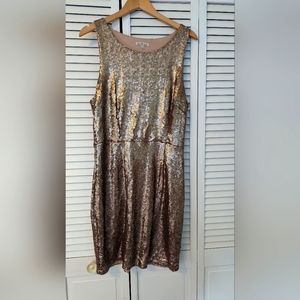 Sequenced Champagne dress